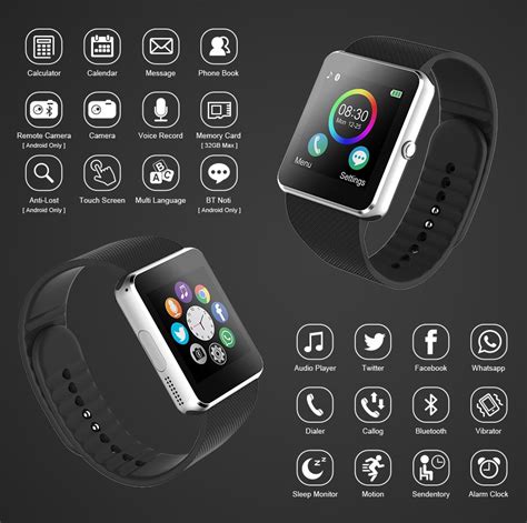 wrist watch that syncs with iphone|smartwatch compatible to iphone.